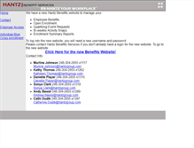 Tablet Screenshot of benefits.hantzgroup.com